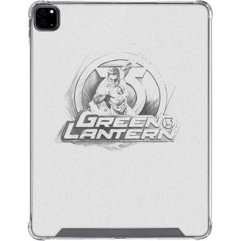 DC Comics Green Lantern Sketch Art Action Pose iPad Pro 12.9in (2020) Clear Case